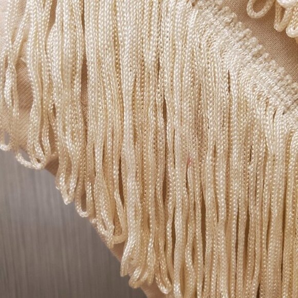 Vintage Looped Fringe Tassel Jacket Wearable Art Size XL - Picture 7 of 14